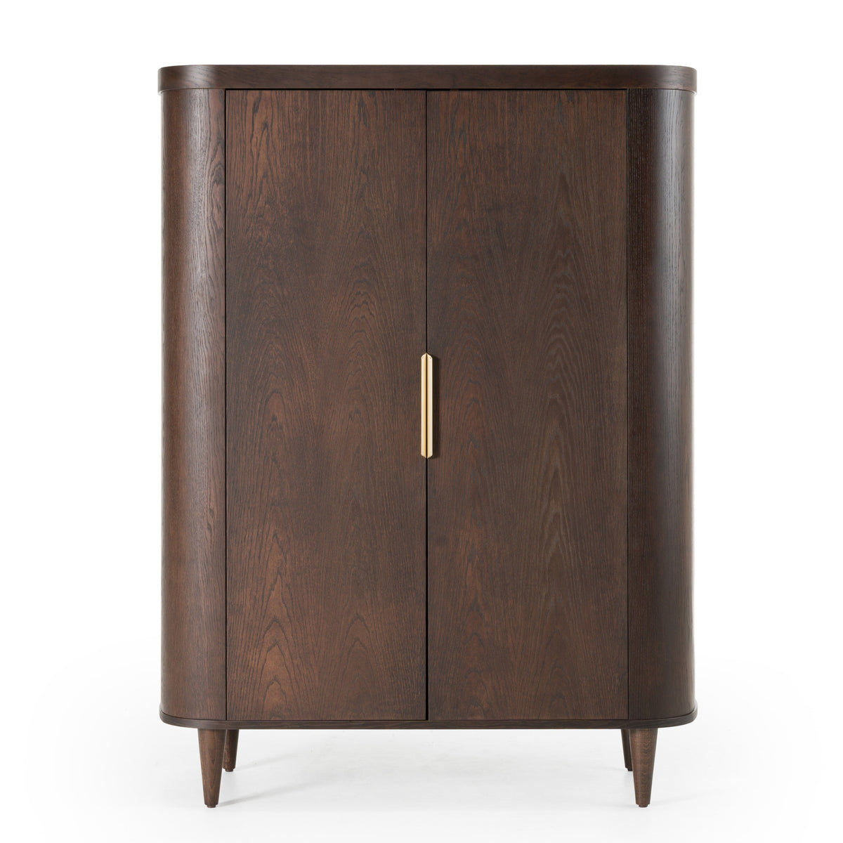 Modrest Richmond Modern Brown Rounded Tall Buffet Model VGME-RICHMOND-BROWN-TB