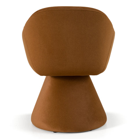 Modrest Risa Modern Rust Fabric Swivel Dining Chair Model VGEU-MC-7598CH-RUST