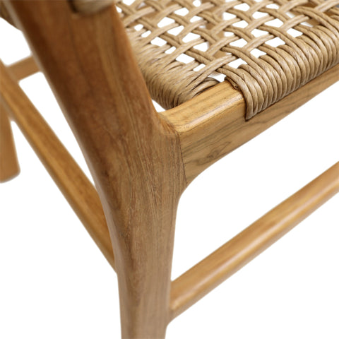 Dallas Natural Finish Outdoor Dining Chair