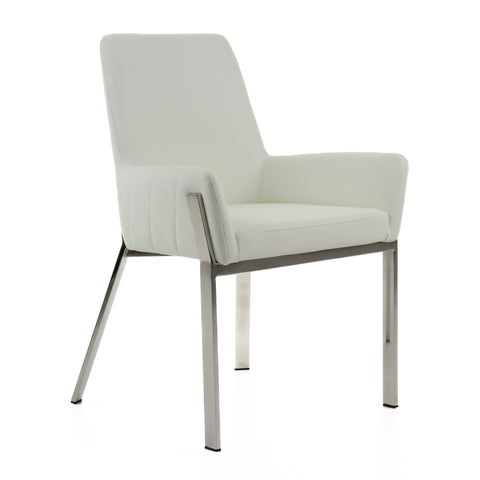 Modrest Robin Modern White Bonded Leather Dining Chair By VIG Furniture