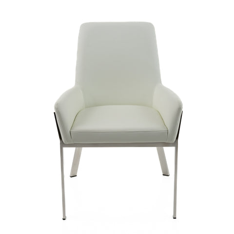 Modrest Robin Modern White Bonded Leather Dining Chair By VIG Furniture