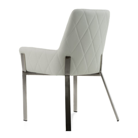 Modrest Robin Modern White Bonded Leather Dining Chair By VIG Furniture