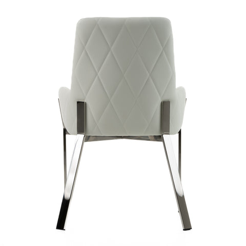 Modrest Robin Modern White Bonded Leather Dining Chair By VIG Furniture