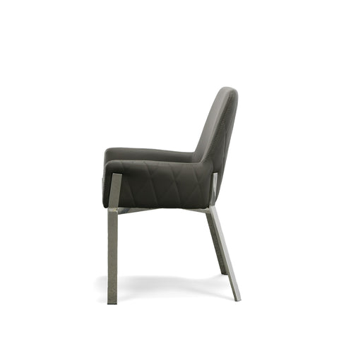 Modrest Robin Modern Grey Bonded Leather Dining Chair By VIG Furniture