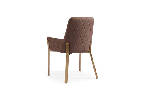 Modrest Robin Modern Brown & Brass Dining Chair By VIG Furniture