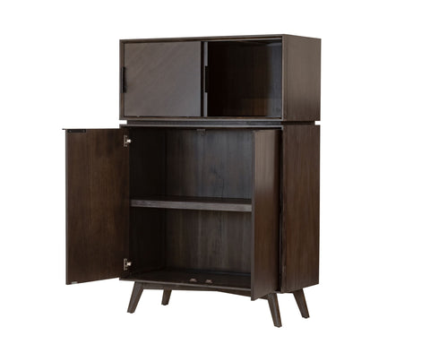 Modrest Roger Mid Century Tall Buffet Model VGWDSANTI-DK-BRN