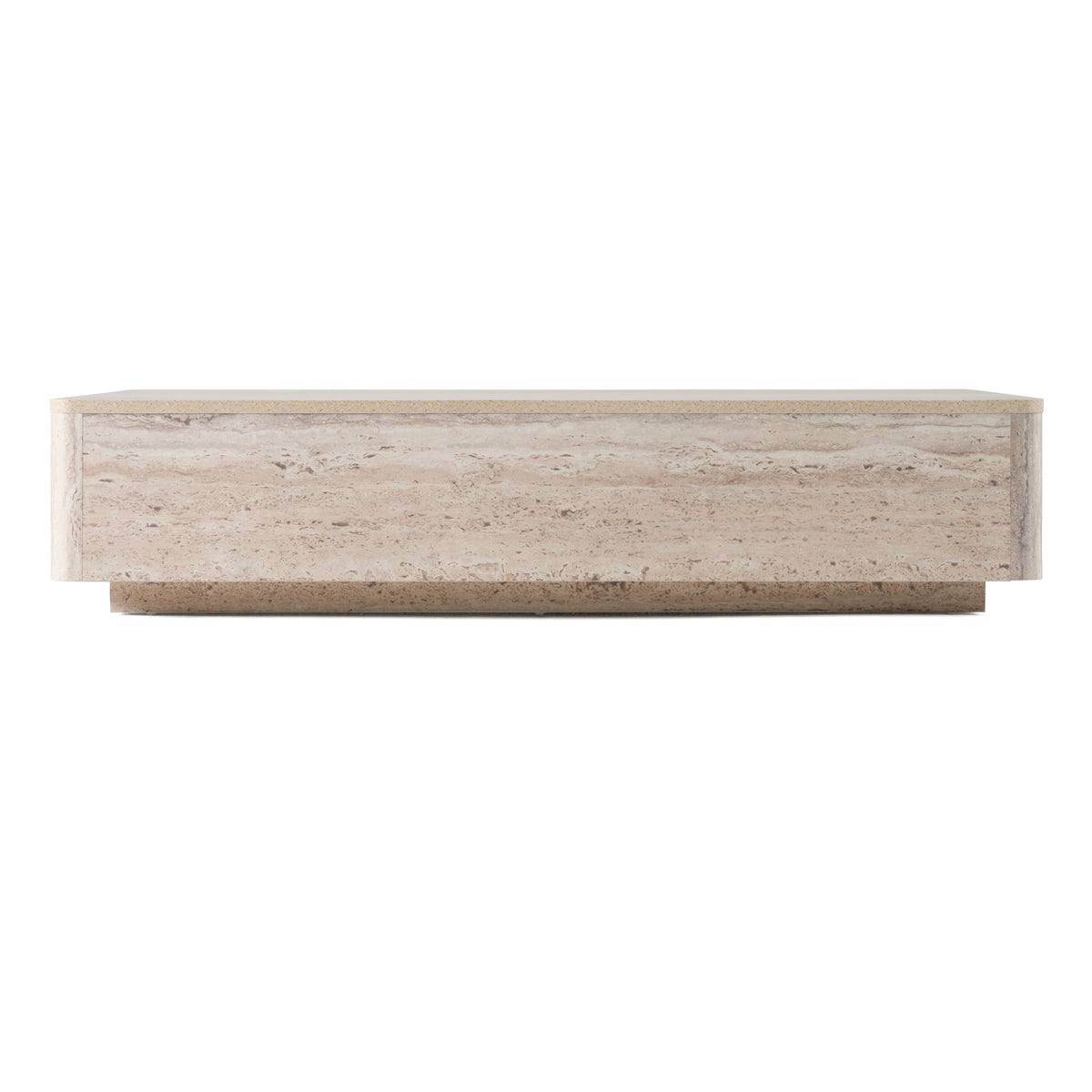 Nova Domus Roma Modern Faux Travertine Rectangular Coffee Table Model VGAN-ROMA-CT