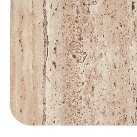Nova Domus Roma Modern Faux Travertine Square Coffee Table Model VGAN-ROMA-SQR-CT