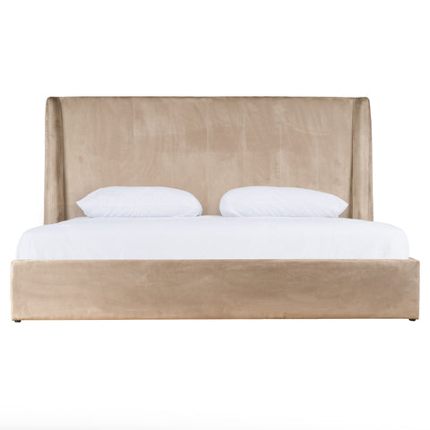 Modrest Roma Modern Taupe Microfiber Upholstered Bed Model VGVCBD2305-TPE