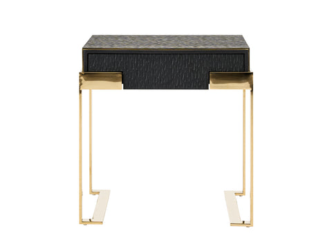 Modrest Rothsay Modern Wenge & Gold Nightstand Model VGVC-N096A