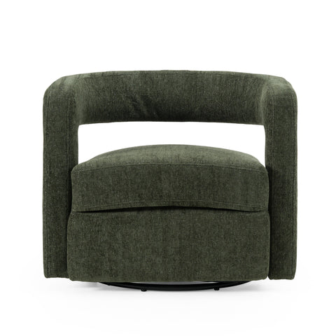 Modrest Ryan Modern Olive Green Fabric Swivel Accent Chair Model VGDW-DS1018-GRY