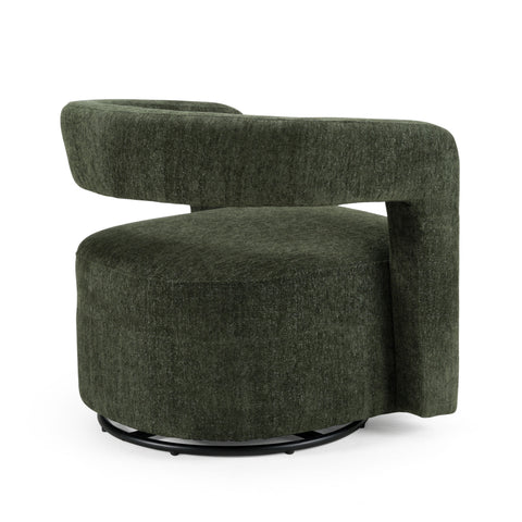 Modrest Ryan Modern Olive Green Fabric Swivel Accent Chair Model VGDW-DS1018-GRY
