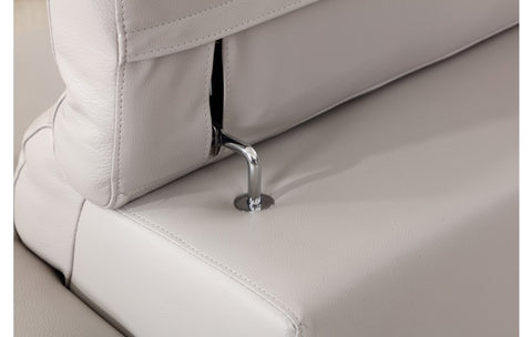 636 DivanItalia Light Gray Sofa – Top Grain Italian LeatherModel:  636-LIGHT-GRAY-S