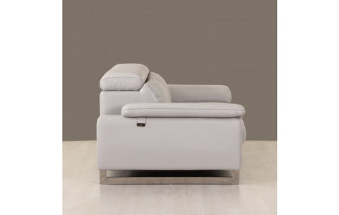 636 DivanItalia Light Gray Sofa – Top Grain Italian LeatherModel:  636-LIGHT-GRAY-S