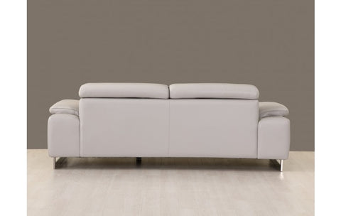 636 DivanItalia Light Gray Sofa – Top Grain Italian LeatherModel:  636-LIGHT-GRAY-S
