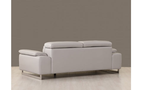 636 DivanItalia Light Gray Sofa – Top Grain Italian LeatherModel:  636-LIGHT-GRAY-S