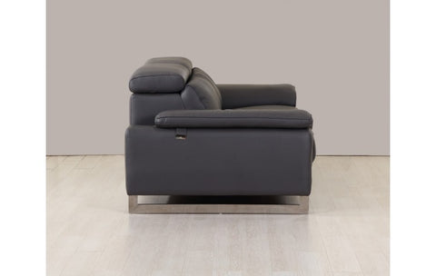 636 DivanItalia Dark Gray Sofa – Top Grain Italian LeatherModel:  636-DARK-GRAY-S