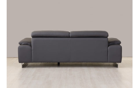 636 DivanItalia Dark Gray Sofa – Top Grain Italian LeatherModel:  636-DARK-GRAY-S
