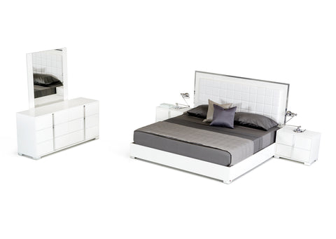 Modrest San Marino Modern White Bed Model VGACSANMARINO-BED-WHT