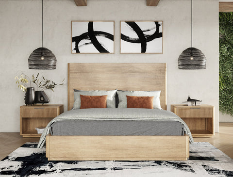 Nova Domus Santa Monica Modern Natural Oak Bedroom Set Model VGMABR-144-SET