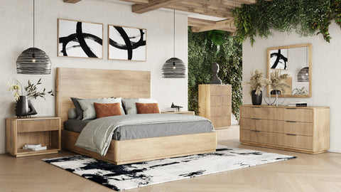 Nova Domus Santa Monica Modern Natural Oak Bed Model VGMABR-144-BED