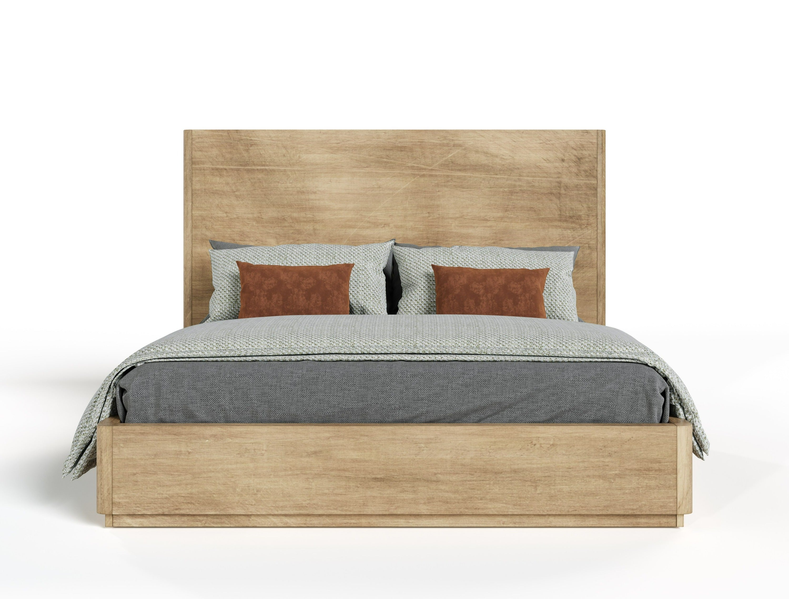 Nova Domus Santa Monica Modern Natural Oak Bed Model VGMABR-144-BED