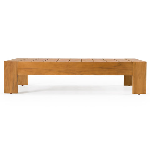 Renava Santorini Outdoor Grey Olefin Fabric & Natural Teak Sofa Set Model VGEF-CROVIE-SET