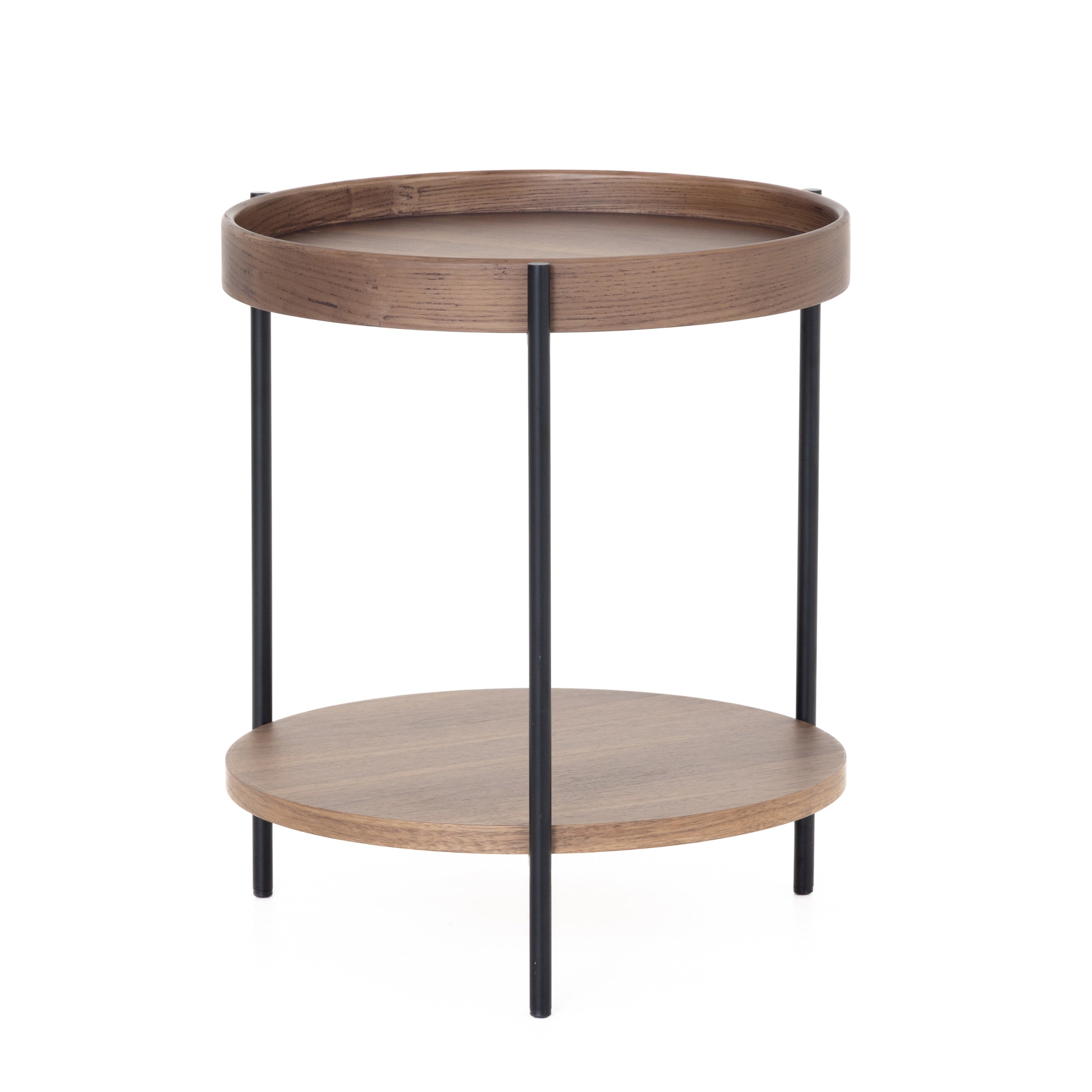 Modrest Savoy Modern Walnut End Table Model VGDW-J5766-WAL
