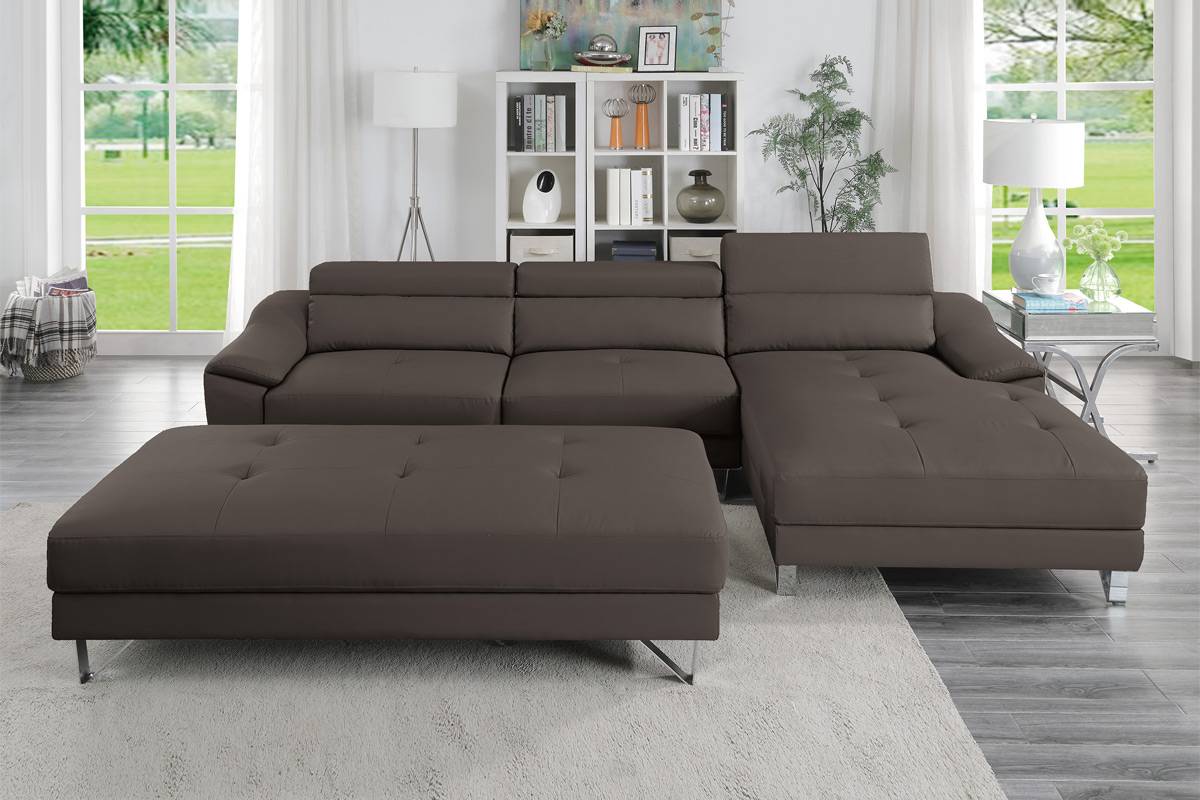 2 Piece Sectional Set Model F8813 By Poundex Furniture