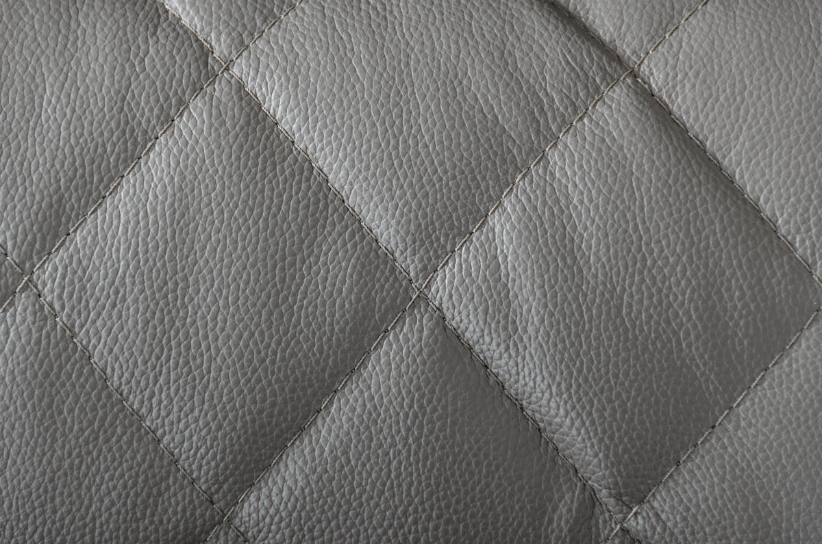 Divani Casa Wolford Modern Grey Leather Chair Model VGBNSBL-9210-GRY-CH