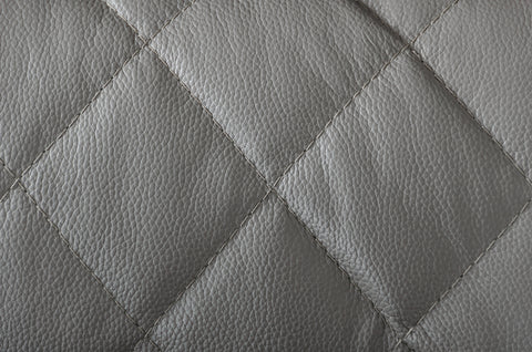 Divani Casa Wolford Modern Grey Leather Chair Model VGBNSBL-9210-GRY-CH