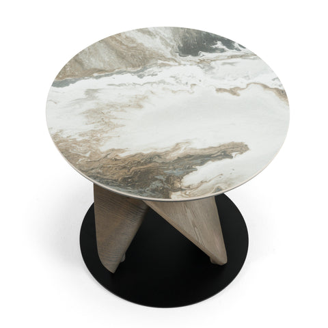 Modrest Schiff Modern Marbled Ceramic Coffee Table Set Model VGCS-EMA2-007-008