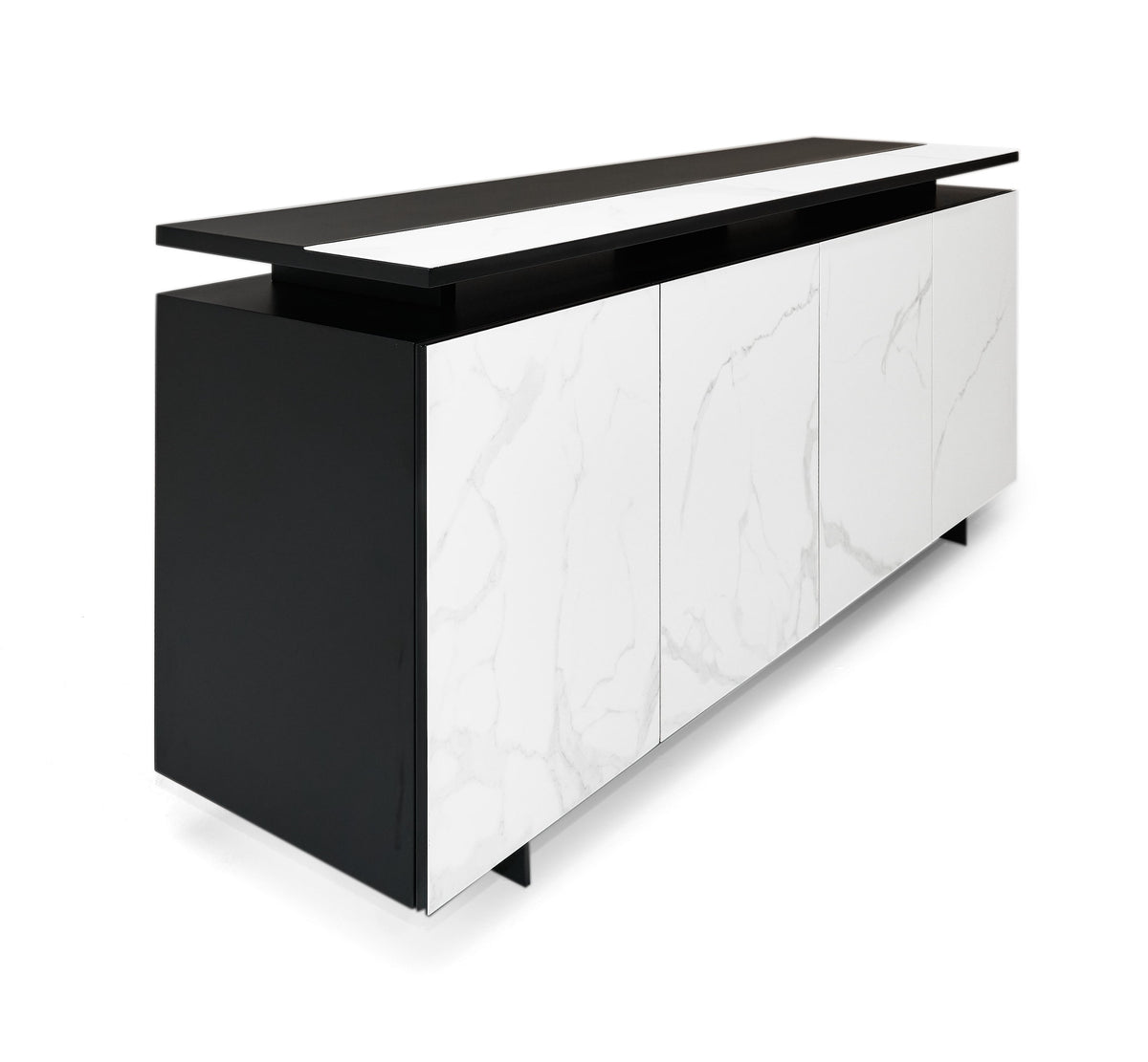 Modrest Schulz Modern Black & White Ceramic Buffet Model VGVCG0925-18-1