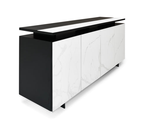 Modrest Schulz Modern Black & White Ceramic Buffet By VIG Furniture