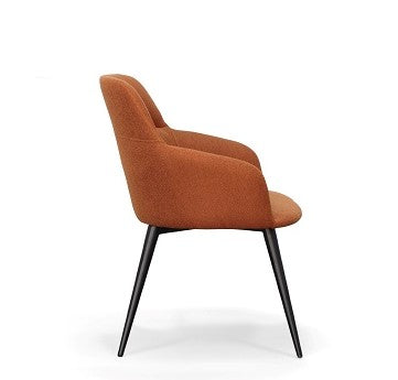 Modrest Scranton Modern Orange & Black Dining Chair By VIG Furniture