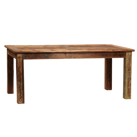 Nantucket Medium Brown Distressed Paint and Seal Dining Table