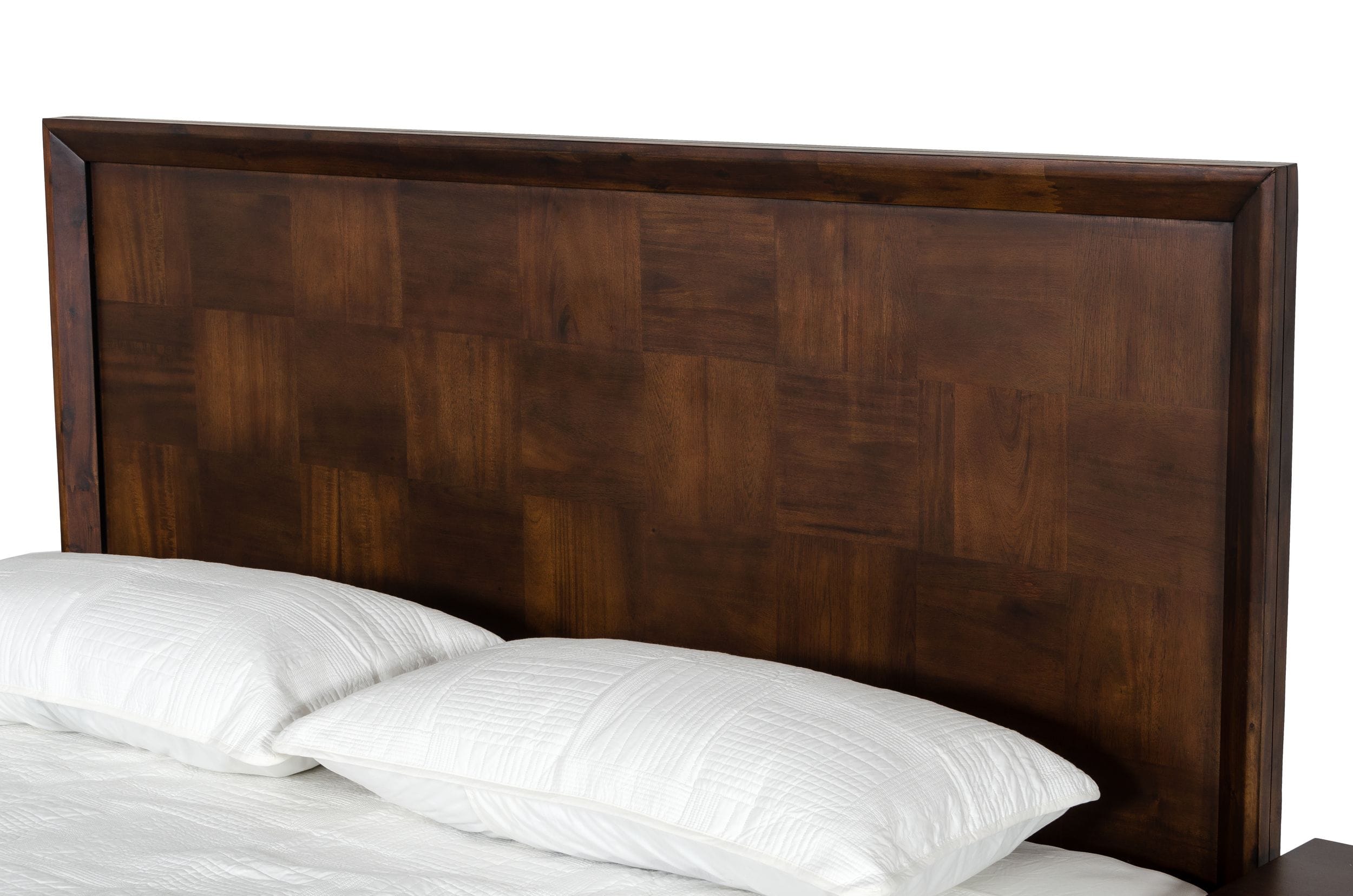 Modrest Shane - Eastern King Modern Acacia & Brass Bed