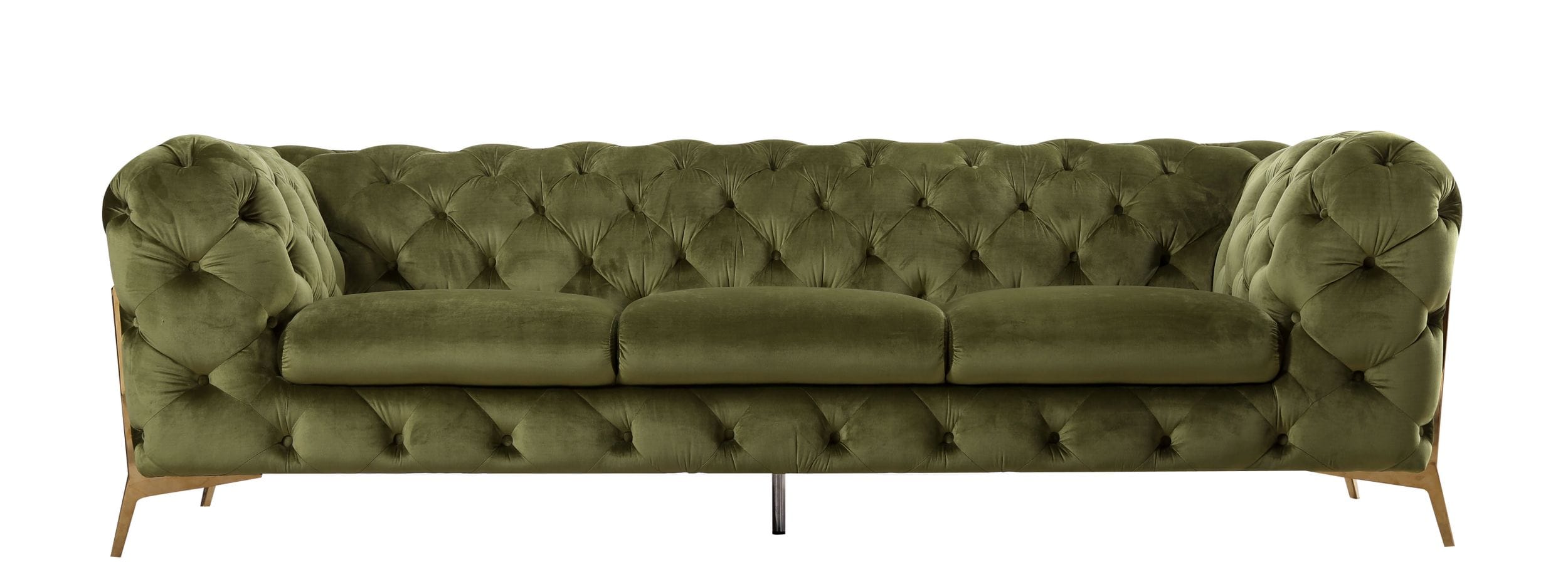 Divani Casa Sheila Transitional Green Fabric Sofa Model VGCA1346-GRN-S