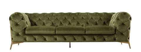 Divani Casa Sheila Transitional Green Fabric Sofa Model VGCA1346-GRN-S