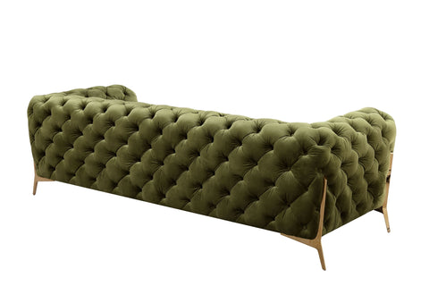 Divani Casa Sheila Transitional Green Fabric Sofa Model VGCA1346-GRN-S