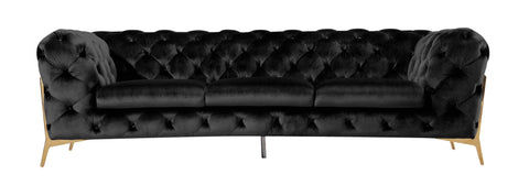 Divani Casa Sheila Transitional Black Fabric Sofa Model VGCA1346-BLK-S