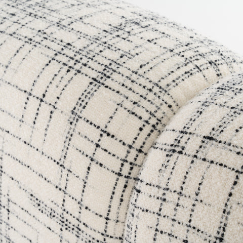 Modrest Shiloh Modern Off White & Black Fabric Bed Model VGEV-B070-WHTBLK