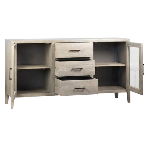 Zion Light Grey Wash Sealed Finish Sideboard