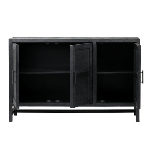 Owen Black Sandblasted Finish Sideboard