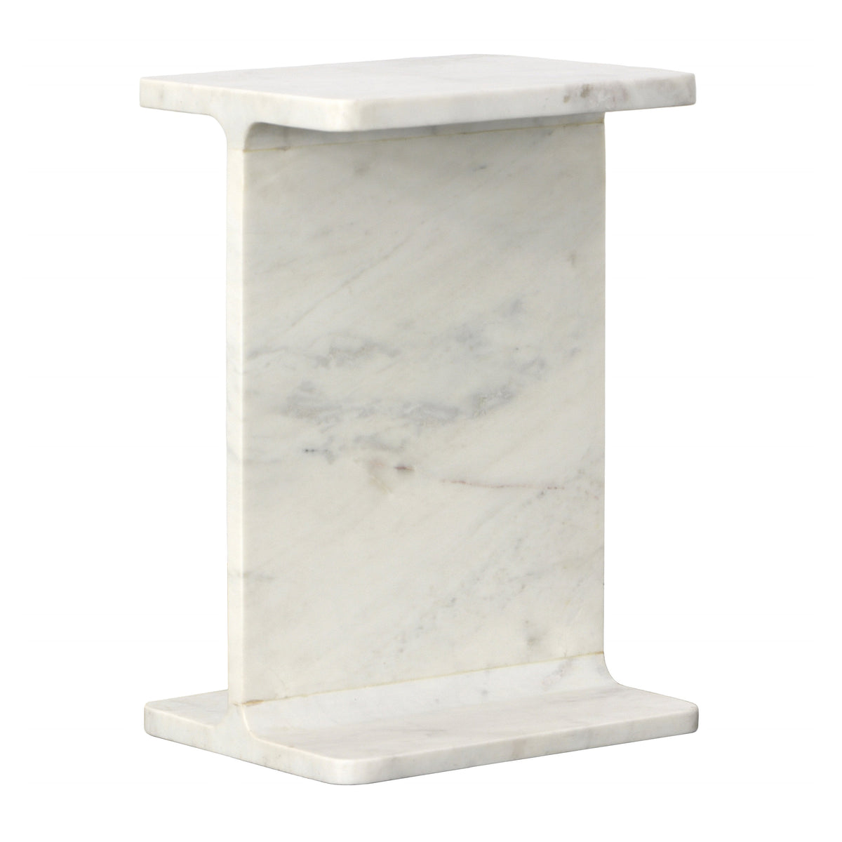 Alonz White Side Table