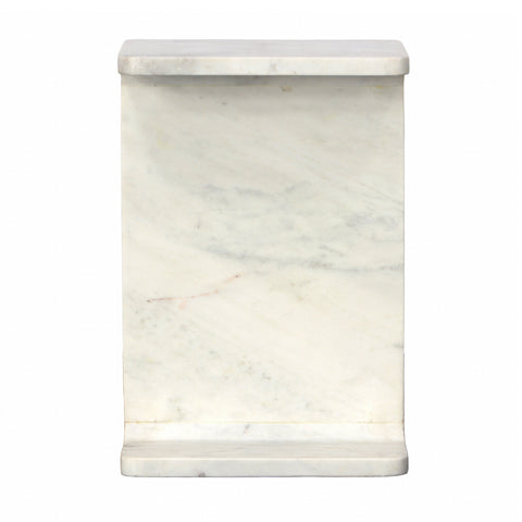 Alonz White Side Table