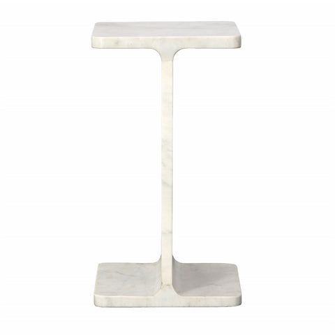 Alonz White Side Table