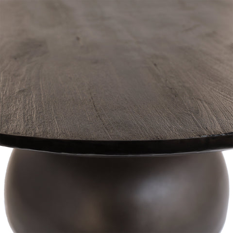 Bernabe Black Sandblasted Finish Coffee Table