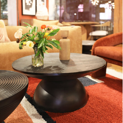Bermudes Black Sandblasted Finish Coffee Table