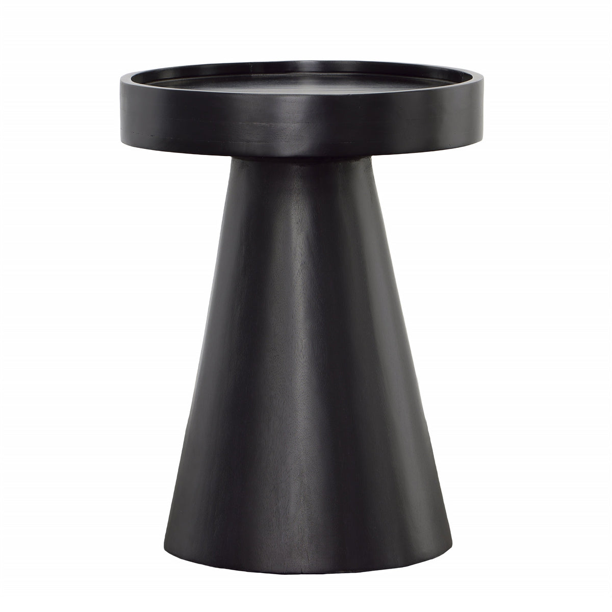 Blandon Black Sandblasted Finish Side Table